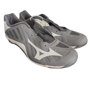 Mizuno Men's Heist IQ Baseball Cleat, Grey/White, 9.5 M US